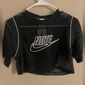 Nike, mesh crop top sporty basketball vibes